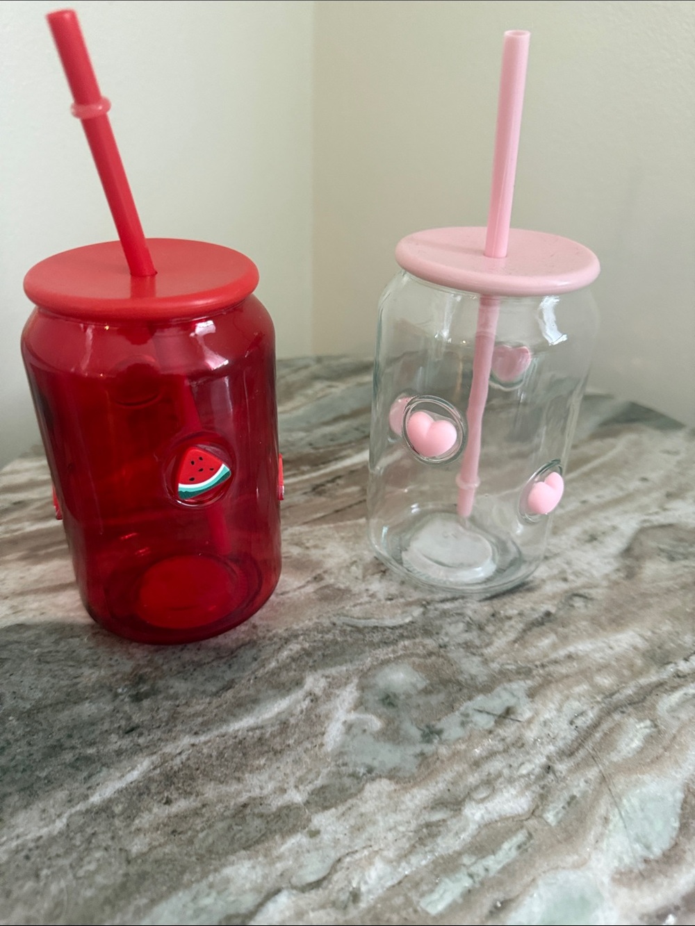 Tik tok viral glass jars  set of 2